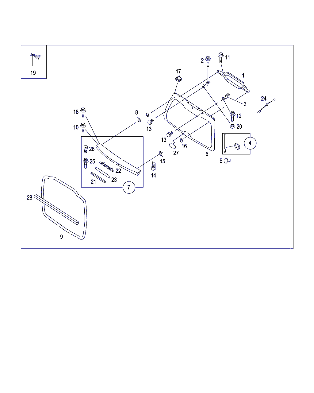 Smart Q 0000618V007000000 - Gāzes atspere, Bagāžas / Kravas nodalījuma vāks ps1.lv