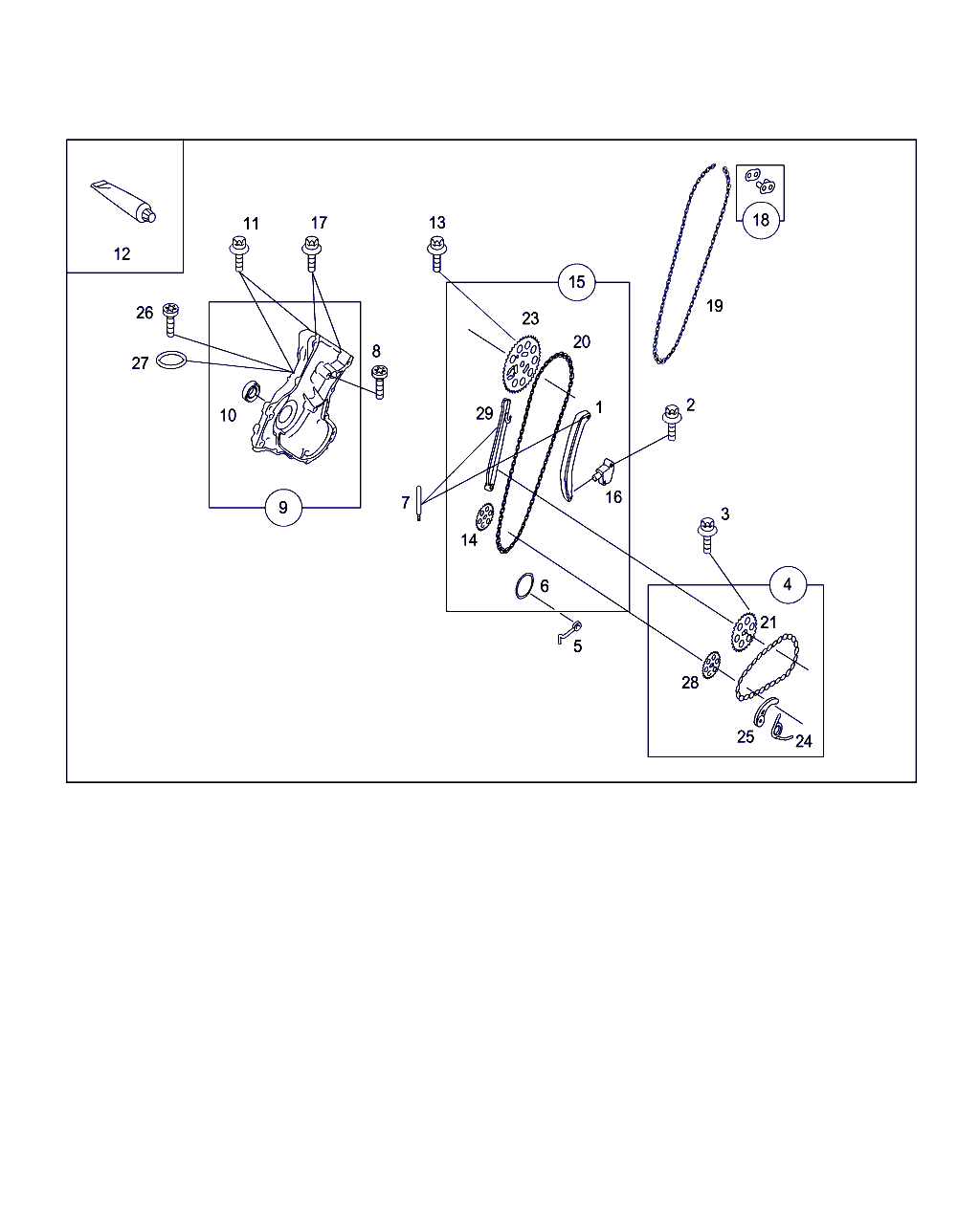 Smart A 160 052 00 16 - Sadales vārpstas piedziņas ķēdes komplekts ps1.lv