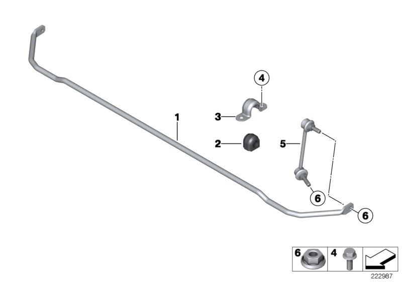 BMW 33 55 6 754 823 - Bukse, Stabilizators ps1.lv