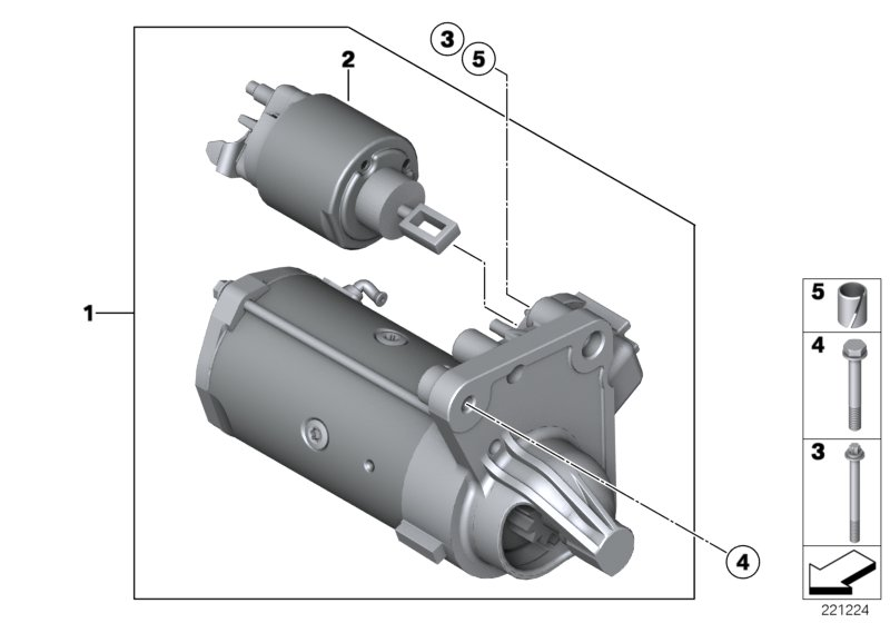 BMW 12 41 7 582 309 - Starteris ps1.lv