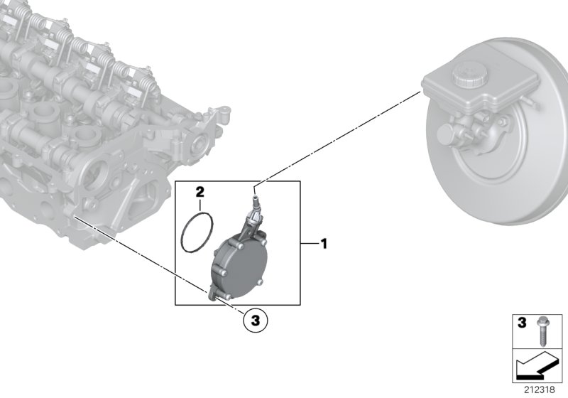 BMW 11668654605 - Vacuum pump ps1.lv