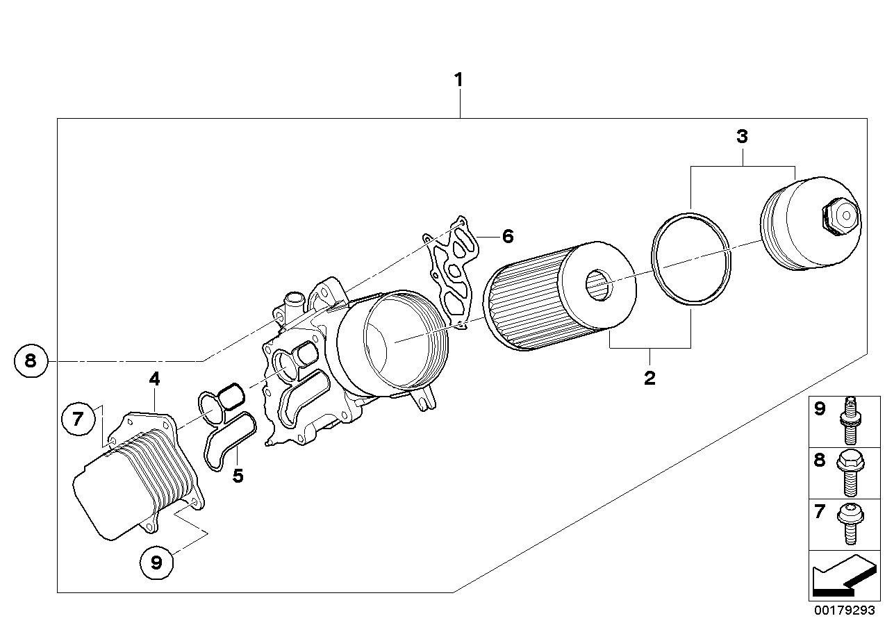 BMW 11 42 7 527 410 - Blīvju komplekts, Eļļas radiators ps1.lv