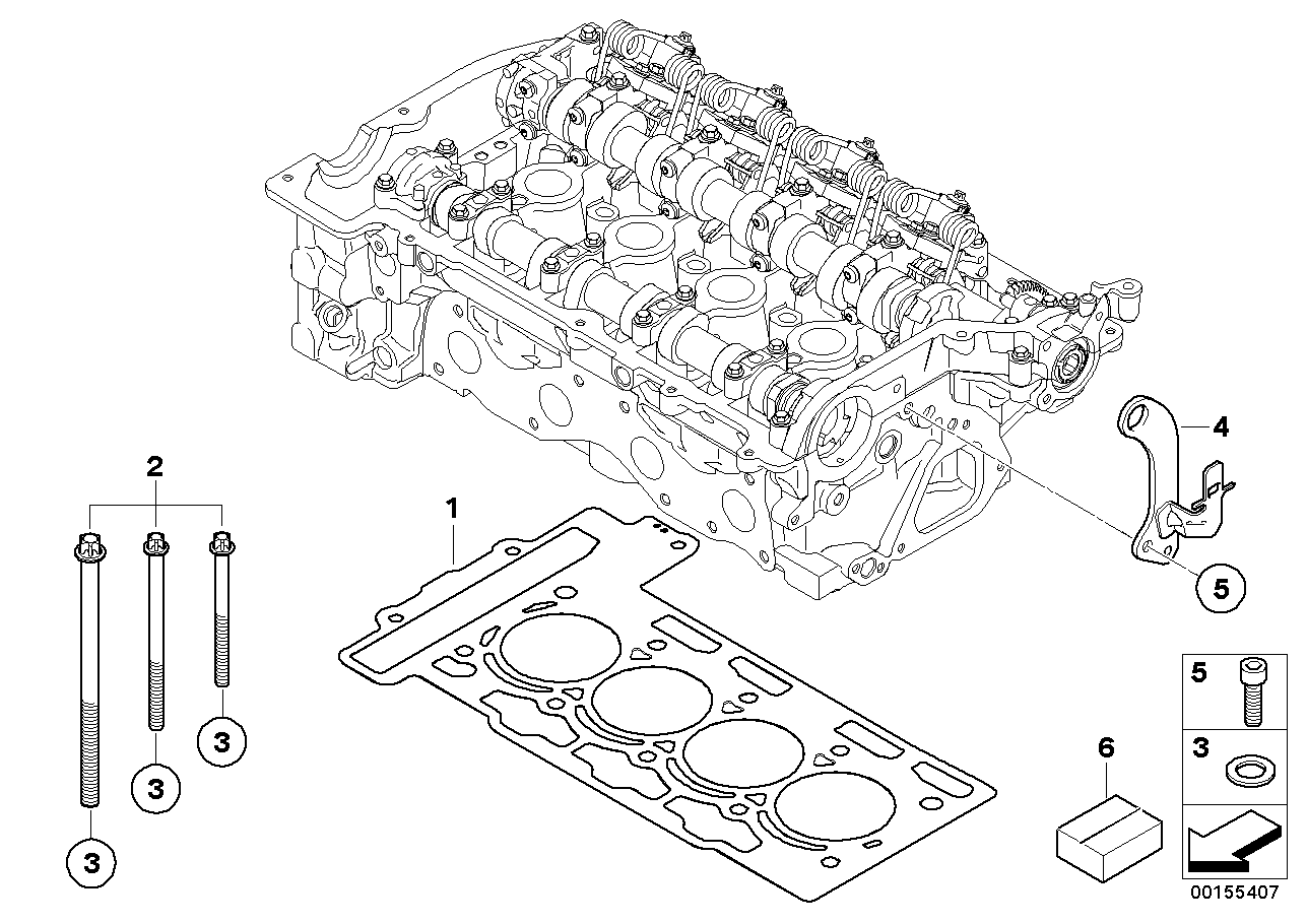 BMW 11 12 0 427 689 - Blīvju komplekts, Motora bloka galva ps1.lv