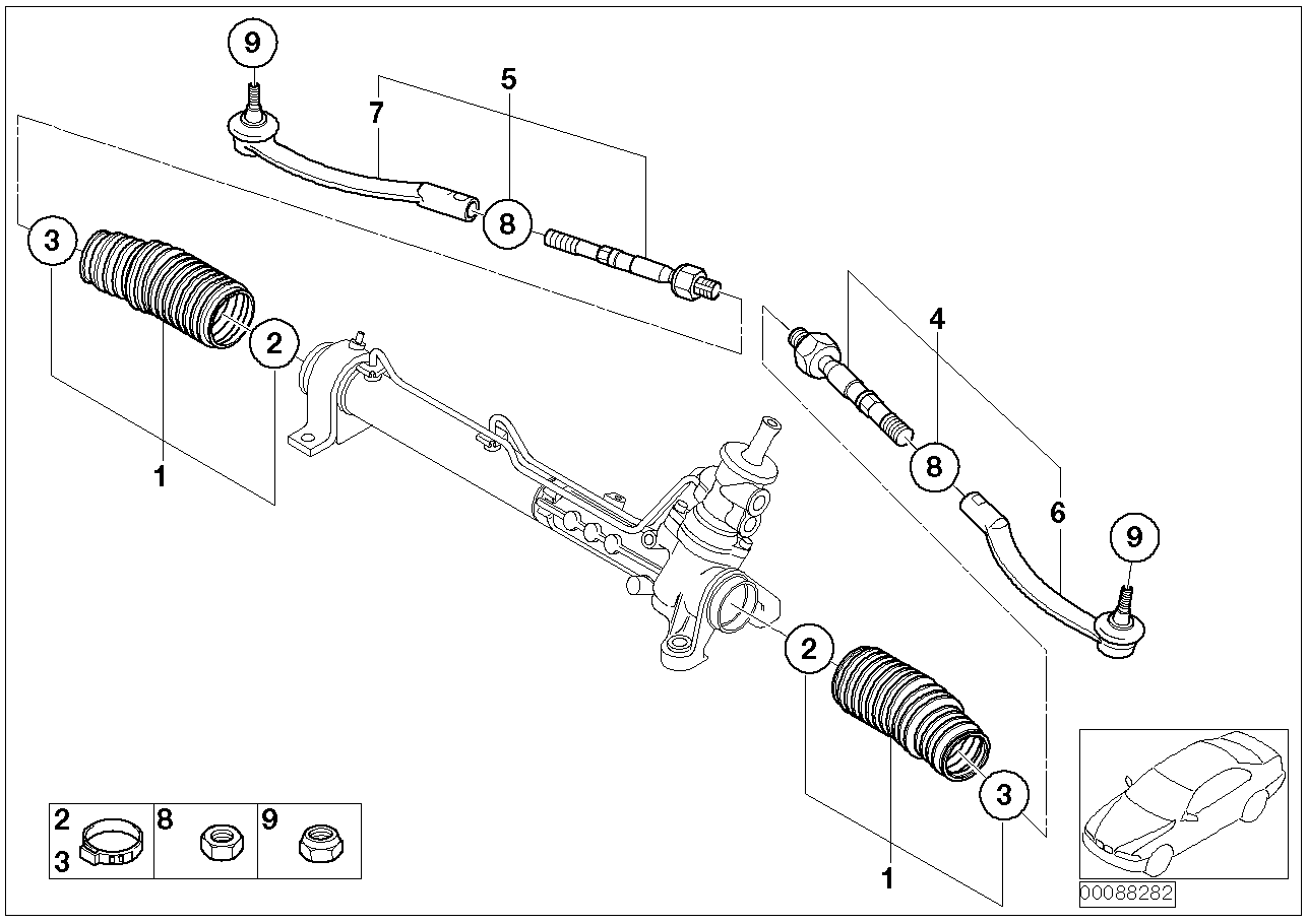 BMW 32 21 6 754 565 - Stūres šķērsstiepņa uzgalis ps1.lv