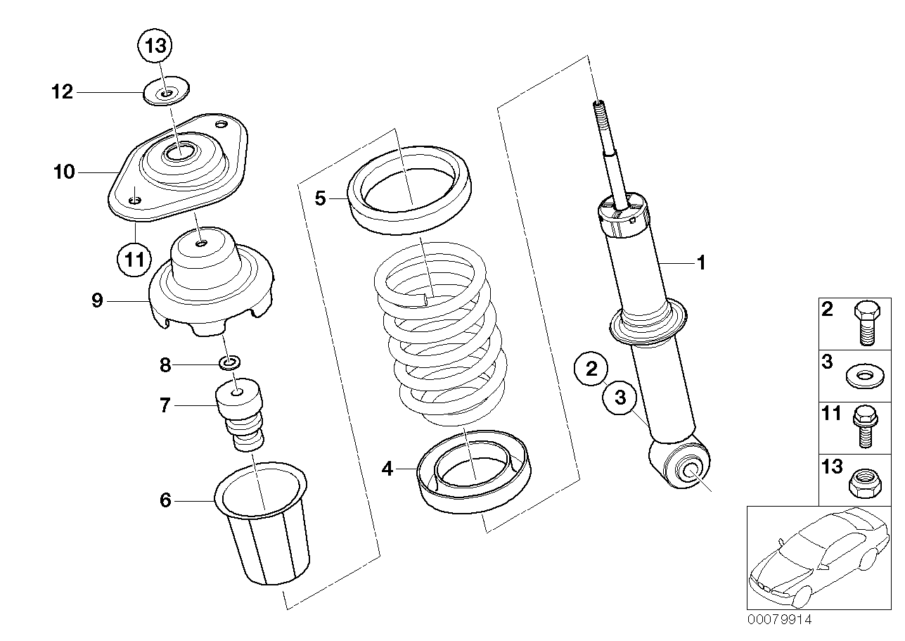 BMW 33 50 6 764 912 - Amortizators ps1.lv