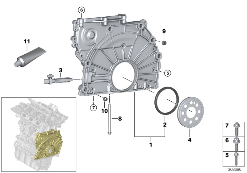 Mini 13 62 7 806 782 - Crankshaft sensor ps1.lv