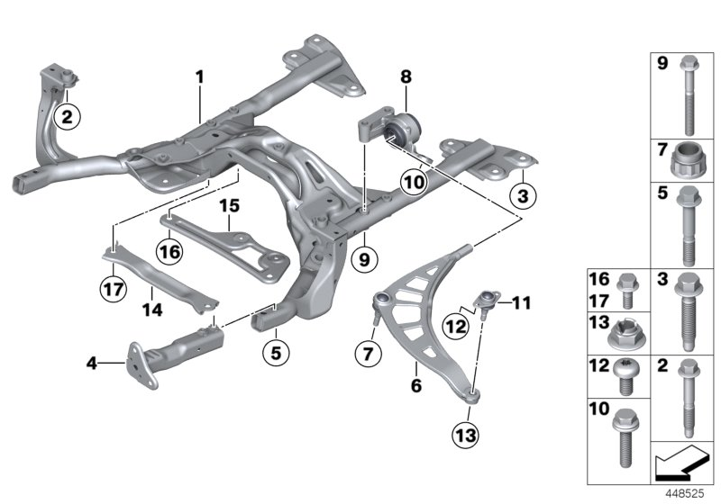 BMW 31 10 9 803 662 - Balst / Virzošais šarnīrs ps1.lv