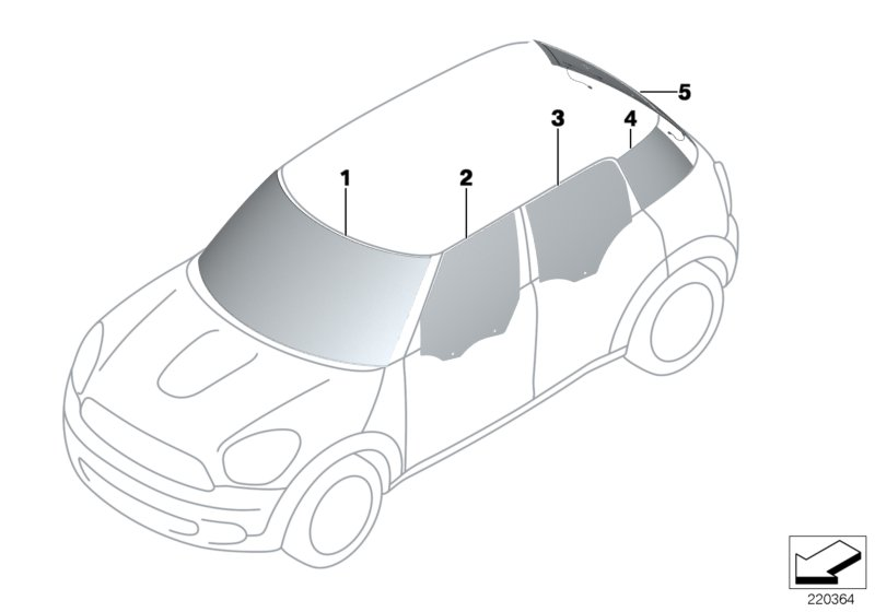 BMW 51339800567 - Door window, front left ps1.lv