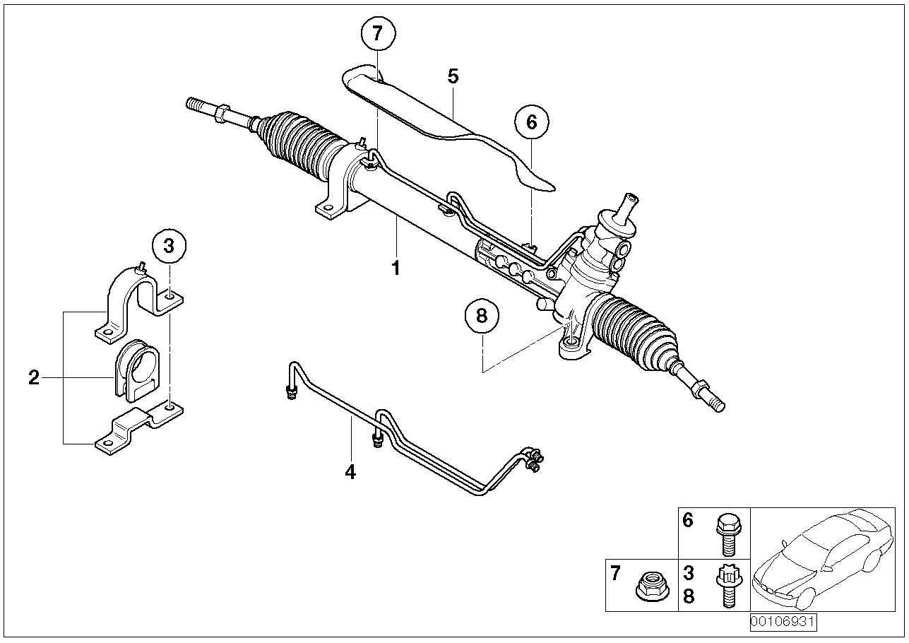 BMW 32 10 6 770 661 - Stūres mehānisms ps1.lv