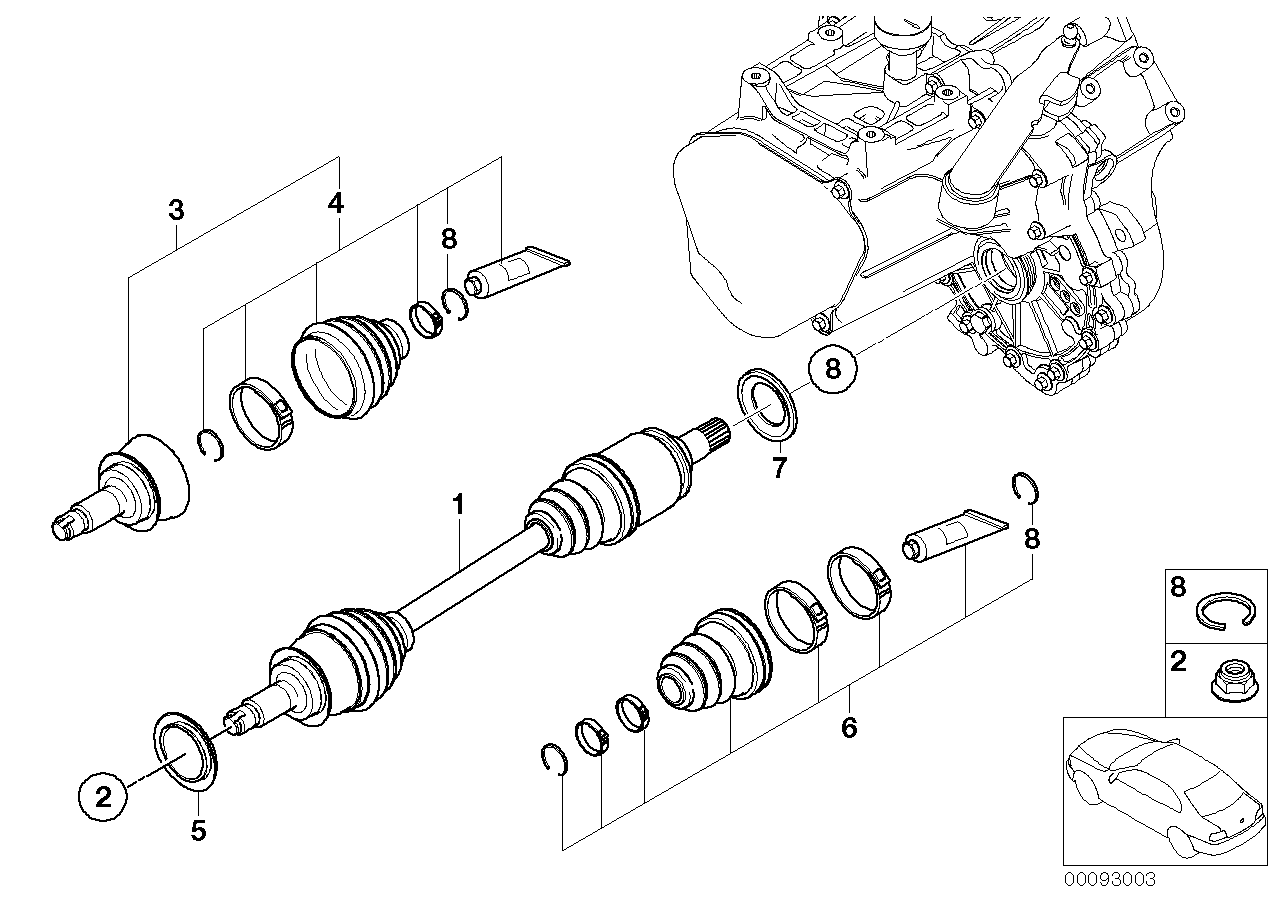 Mini 31607518245 - Putekļusargs, Piedziņas vārpsta ps1.lv