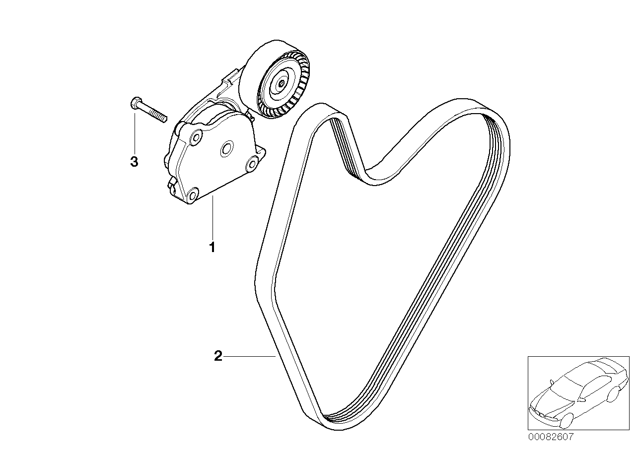 Chrysler 11 28 1 482 199 - Mechanical belt tensioner ps1.lv