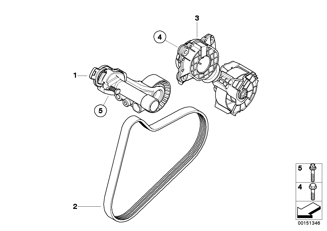 BMW 11 28 7 598 833 - Parazīt / Vadrullītis, Ķīļrievu siksna ps1.lv