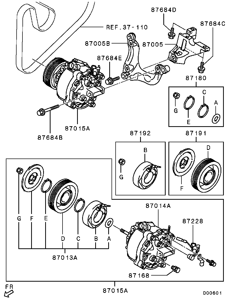 Mitsubishi 7813A871 - Kompresors, Gaisa kond. sistēma ps1.lv