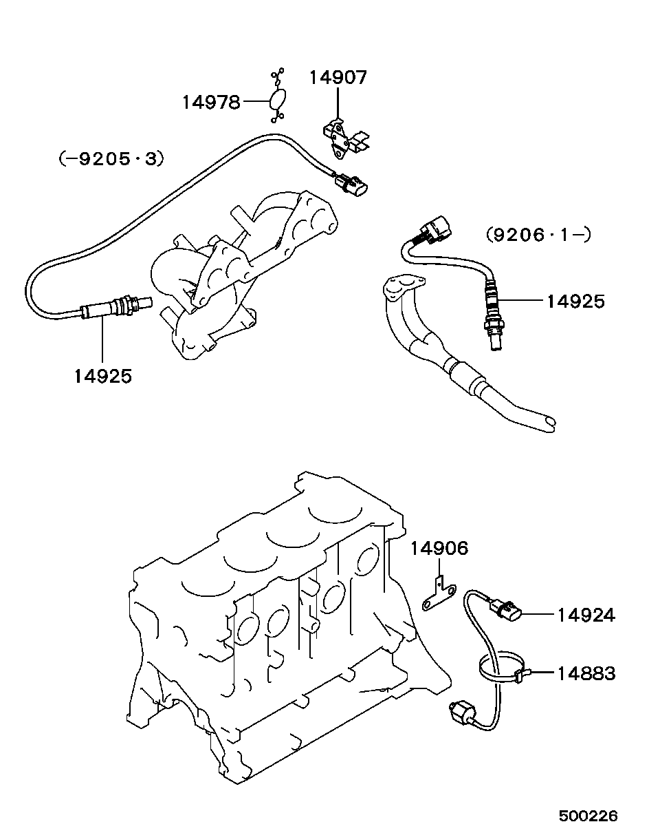 Mitsubishi MD 147 878 - Lambda zonde ps1.lv