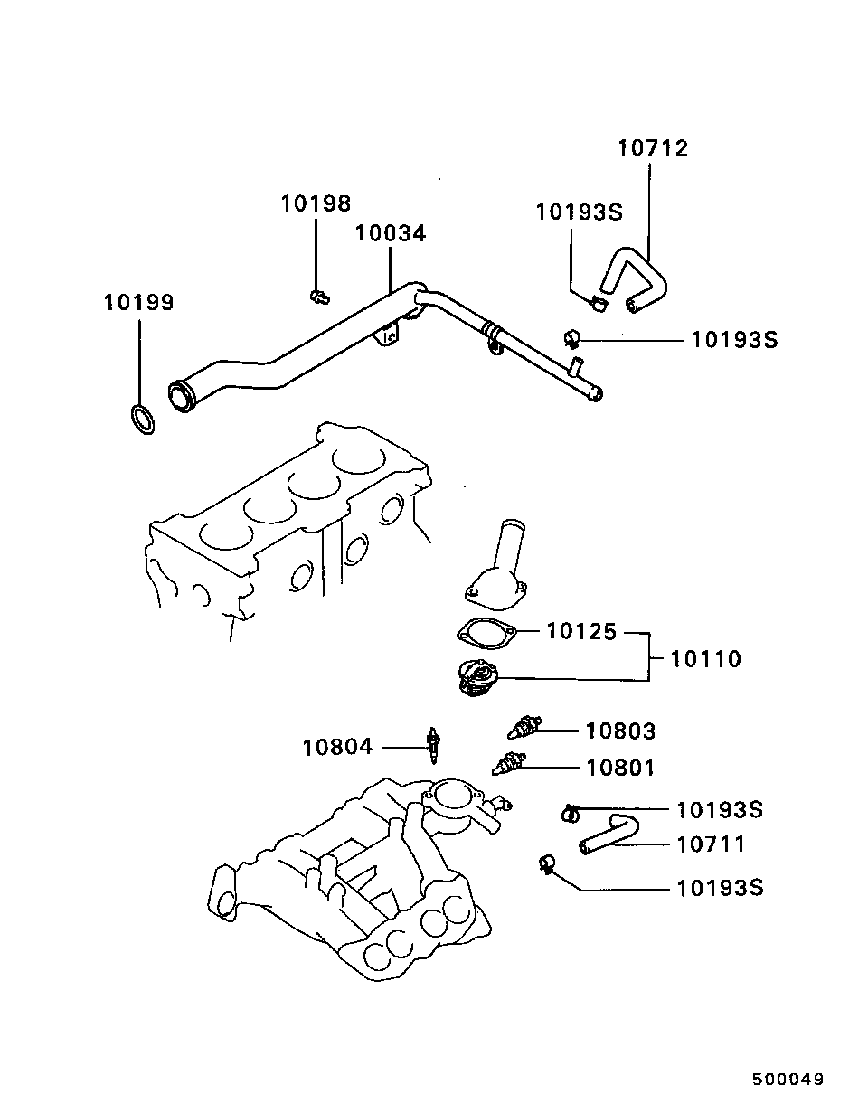 Hyundai MD997603 - THERMOSTAT KIT ps1.lv