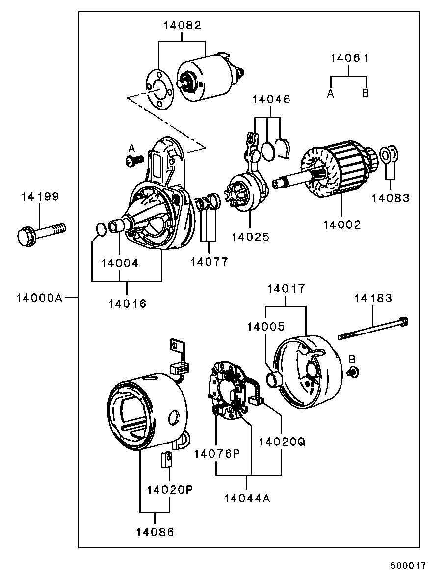 Mitsubishi MD60 7926 - Kronšteins, Ogļu sukas ps1.lv