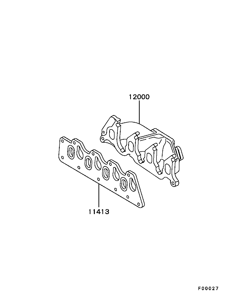 Mitsubishi M889404 - Blīve, Ieplūdes / Izplūdes kolektors ps1.lv