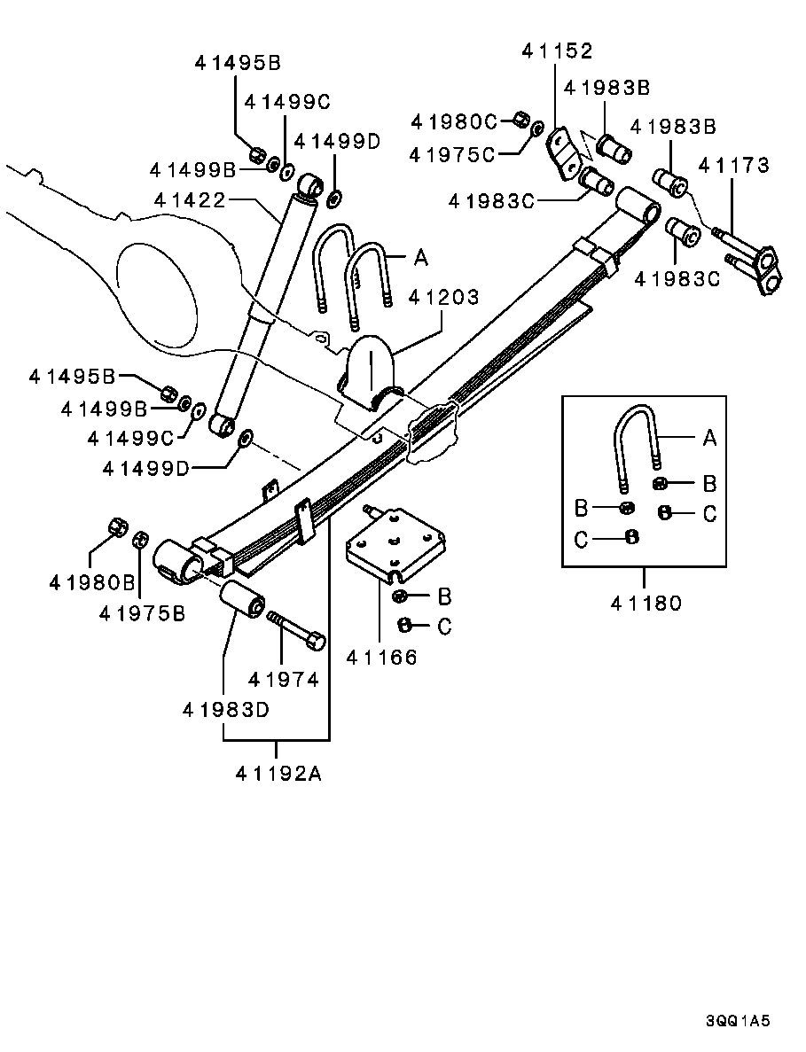 Mitsubishi MR151235 - Amortizators ps1.lv