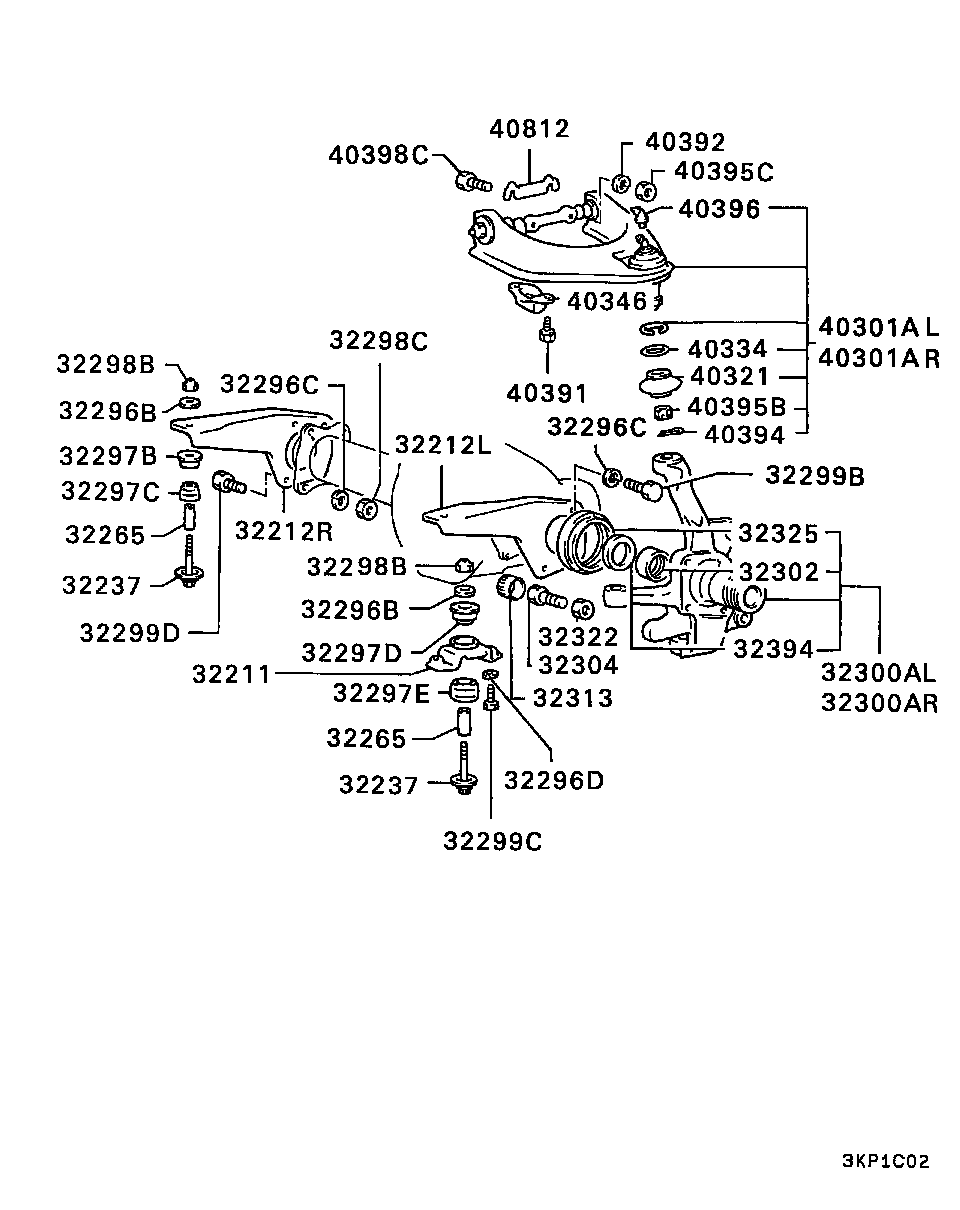 Hyundai MB241155 - Balst / Virzošais šarnīrs ps1.lv