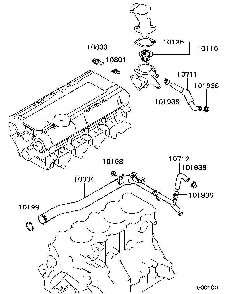 Daihatsu MD997607 - Termostats, Dzesēšanas šķidrums ps1.lv