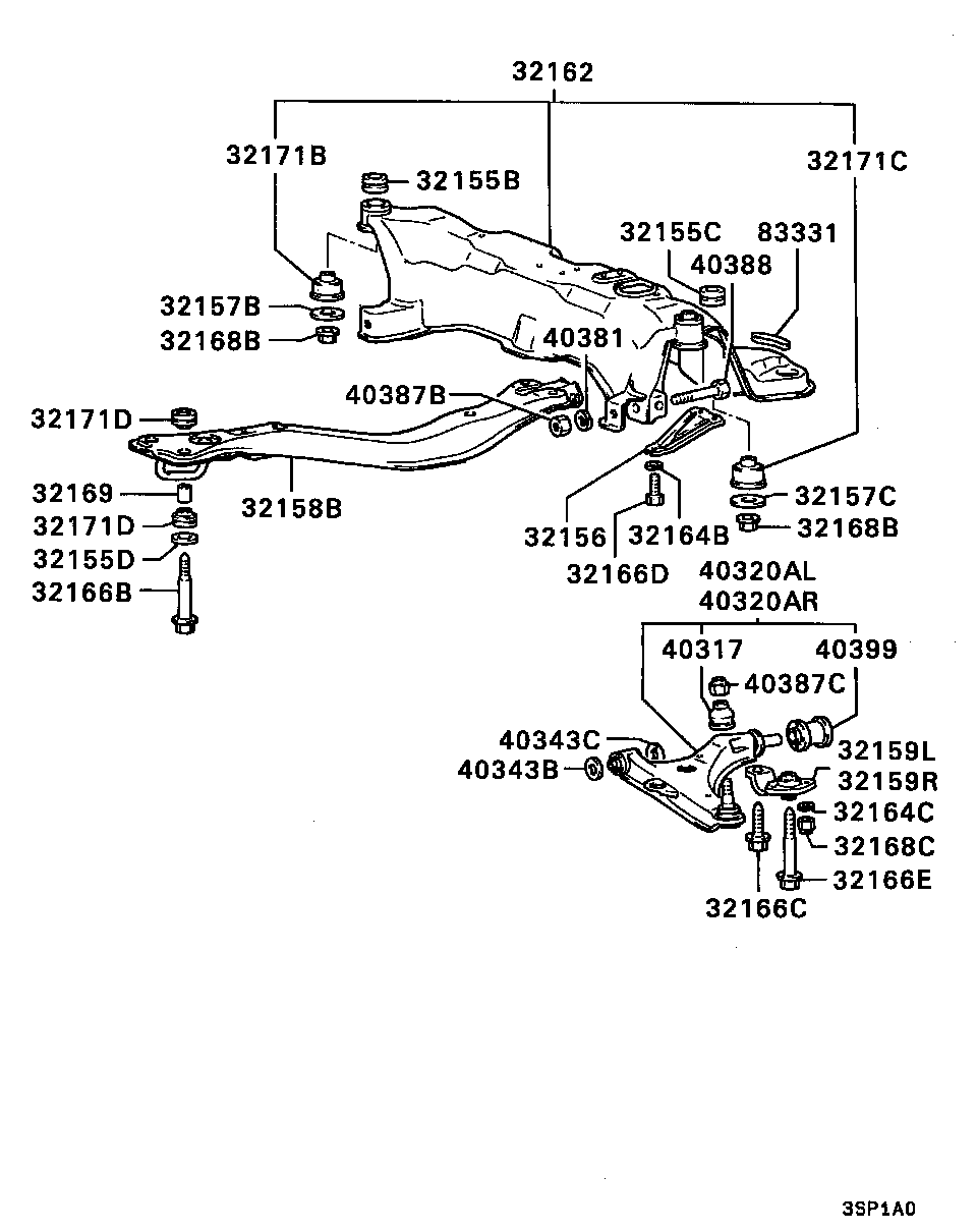 Mitsubishi MB518283 - Balst / Virzošais šarnīrs ps1.lv