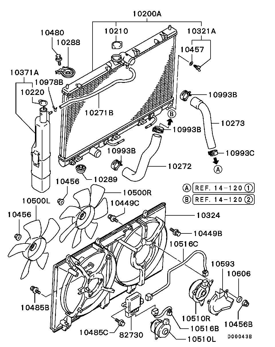 Mitsubishi MR 312898 - Ventilators, Motora dzesēšanas sistēma ps1.lv