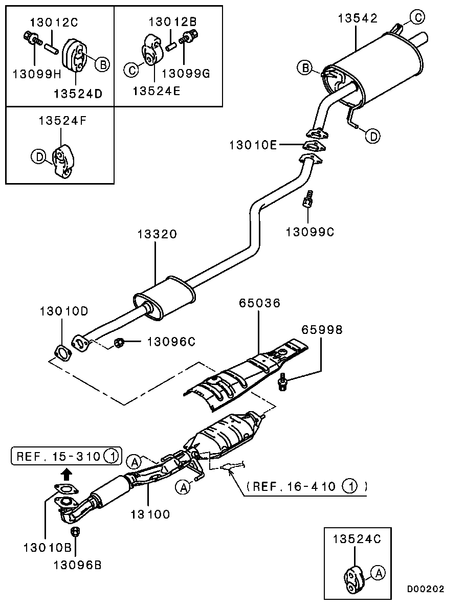 Mitsubishi MR281816 - Bukse, Stabilizators ps1.lv