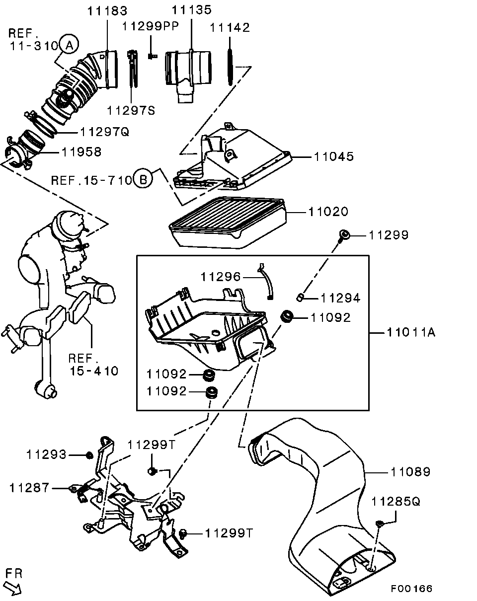 Mitsubishi MN191135 - Gaisa masas mērītājs ps1.lv