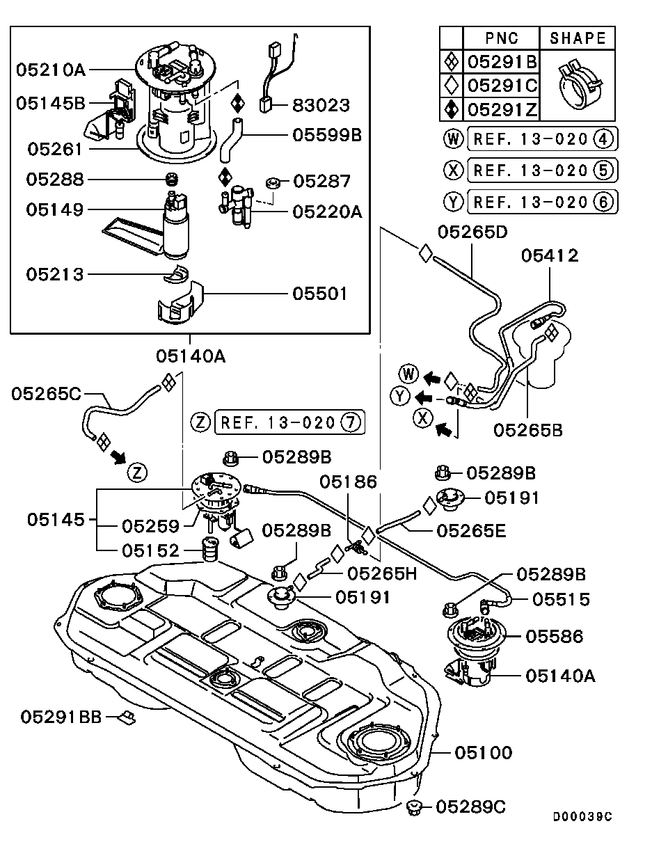 Mitsubishi MR431115 - Degvielas filtrs ps1.lv