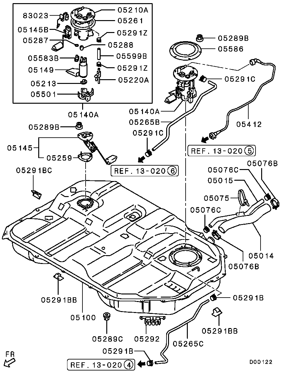 Mitsubishi MN158346 - Degvielas sūknis ps1.lv