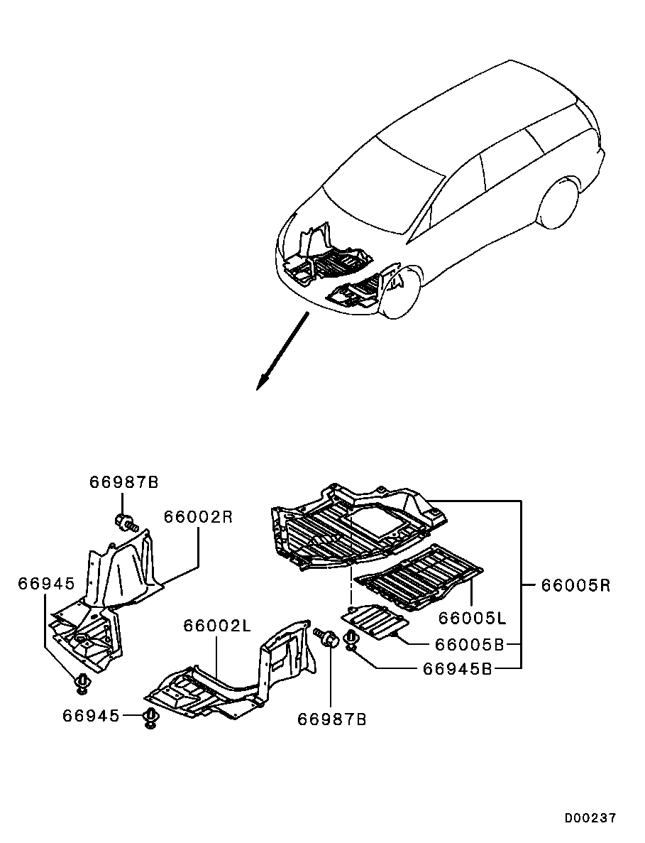 Mitsubishi MU000319 - Moldings / aizsarguzlika ps1.lv