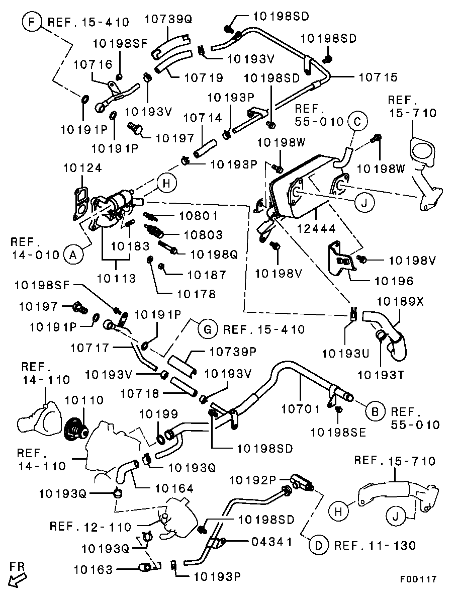 Mitsubishi 1305A192 - Termostats, Dzesēšanas šķidrums ps1.lv