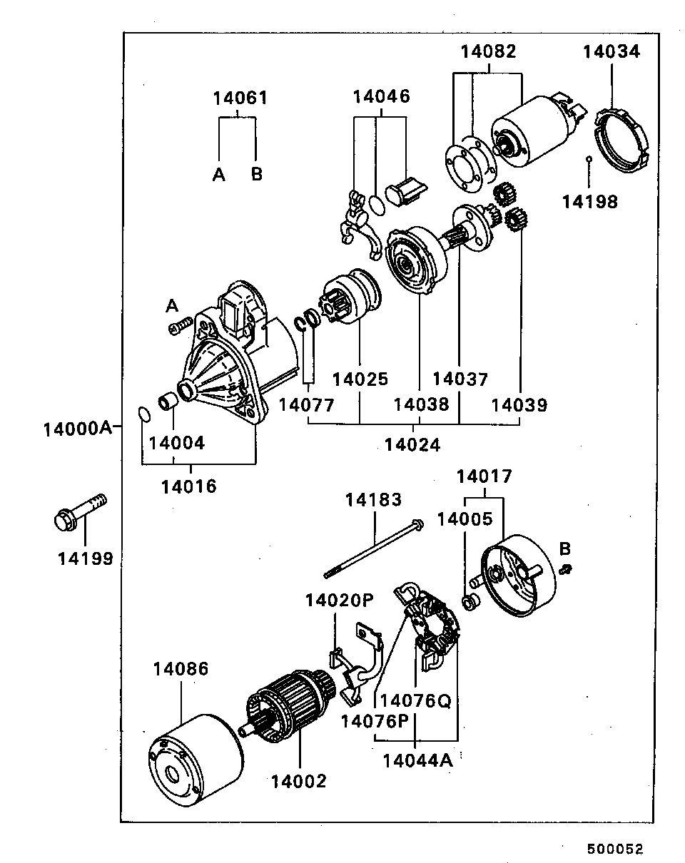 Mitsubishi MD61 1731 - Ogļu sukas, Starteris ps1.lv