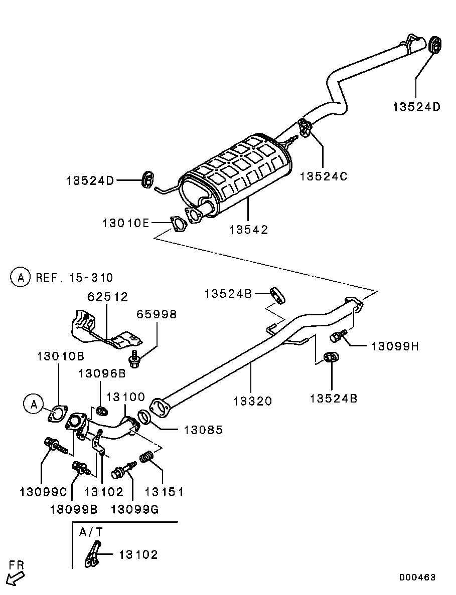 Mitsubishi MB687013 - Blīve, Izplūdes caurule ps1.lv