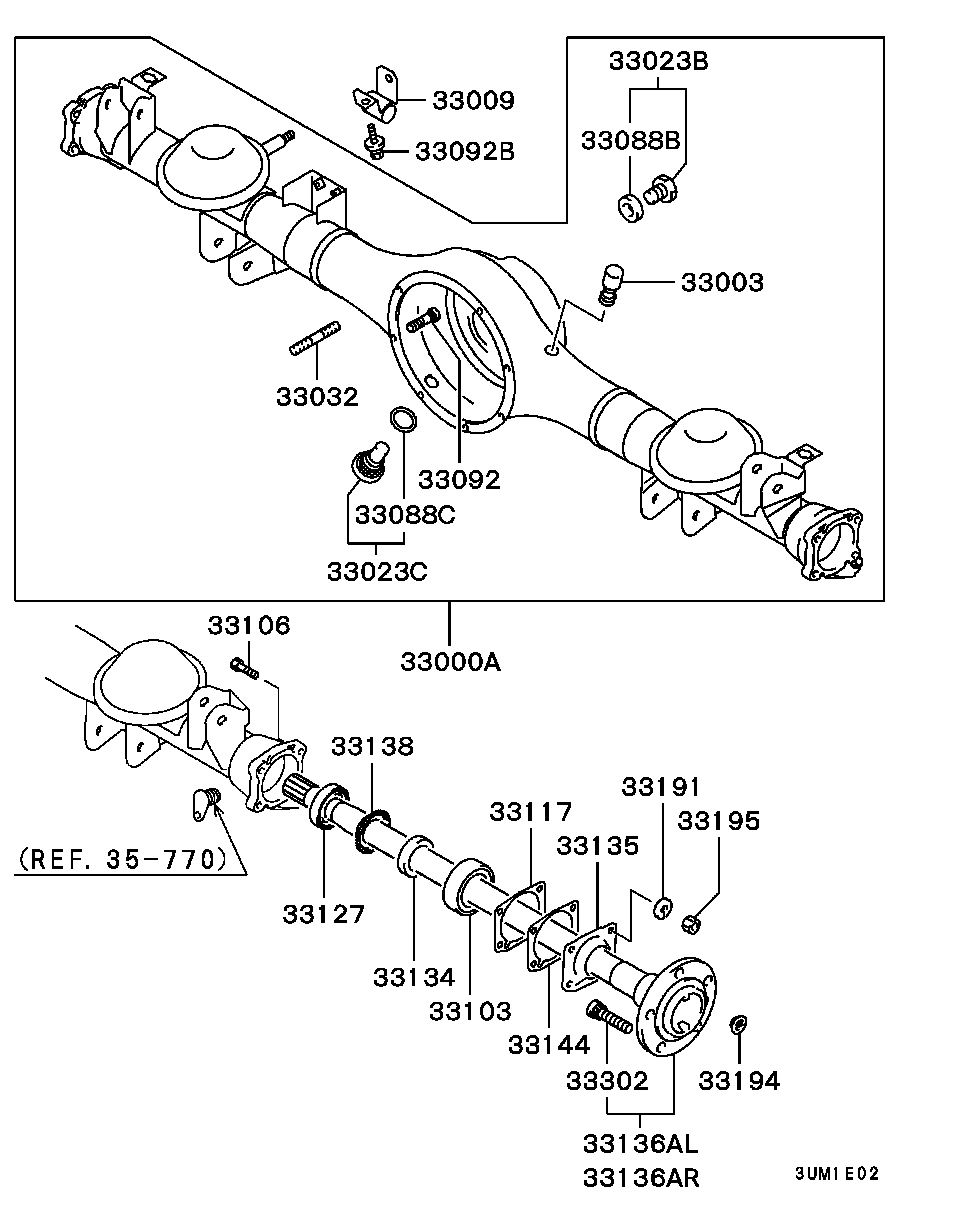 Mitsubishi MR483361 - Riteņa rumbas gultņa komplekts ps1.lv