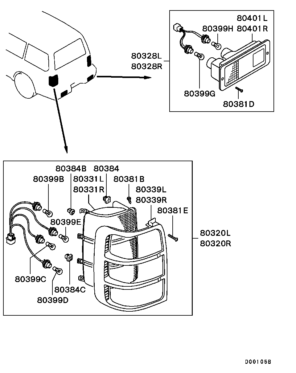 Mitsubishi MS 820044 - Kvēlspuldze ps1.lv