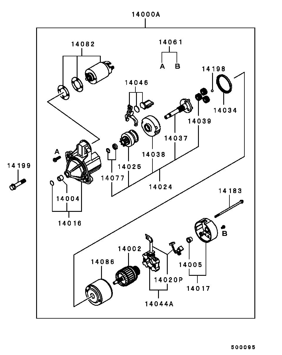 Mitsubishi MD301350 - Starteris ps1.lv