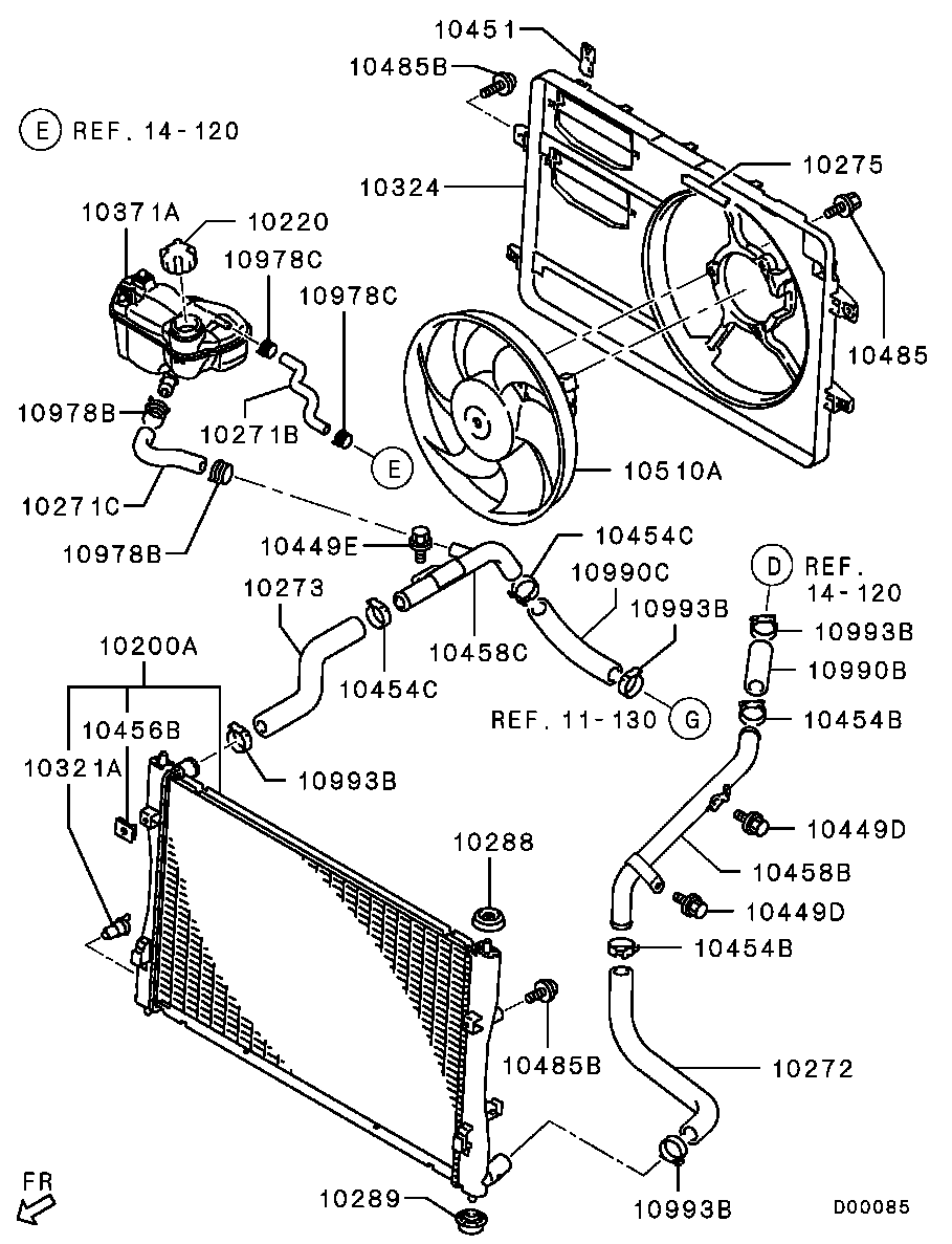 Mitsubishi 1375A041 - Vāciņš, Dzesēšanas šķidruma rezervuārs ps1.lv