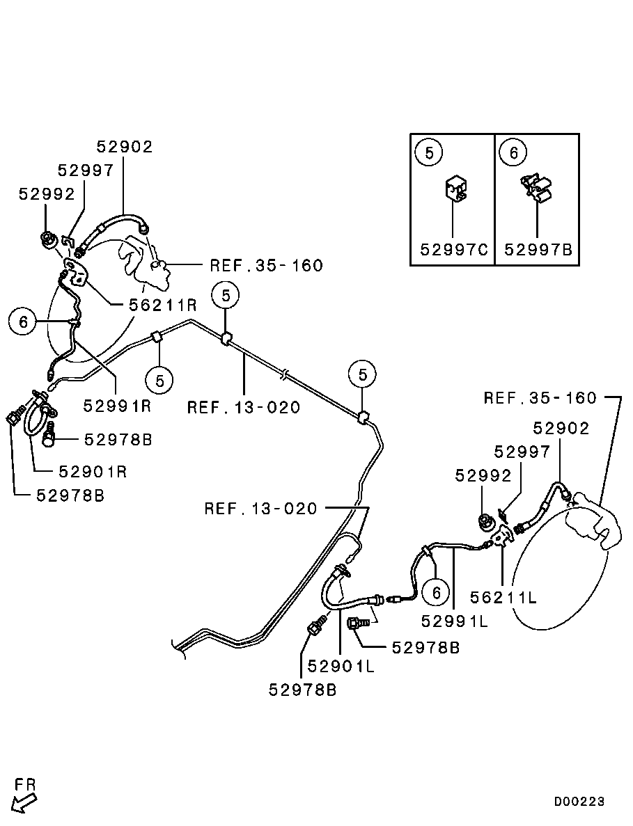 Mitsubishi MN116236 - Bremžu šļūtene ps1.lv