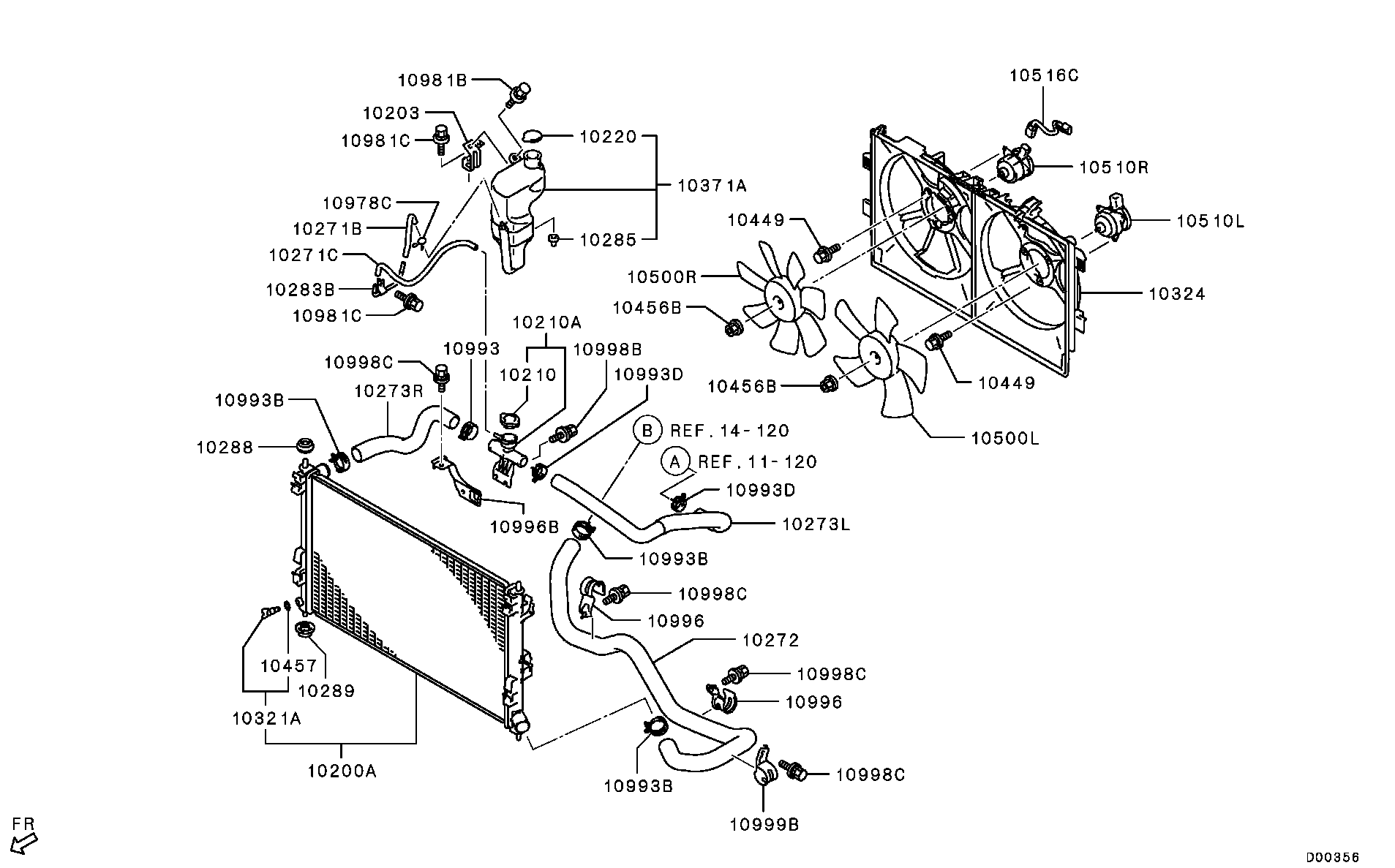 Mitsubishi 1350A695 - Radiators, Motora dzesēšanas sistēma ps1.lv