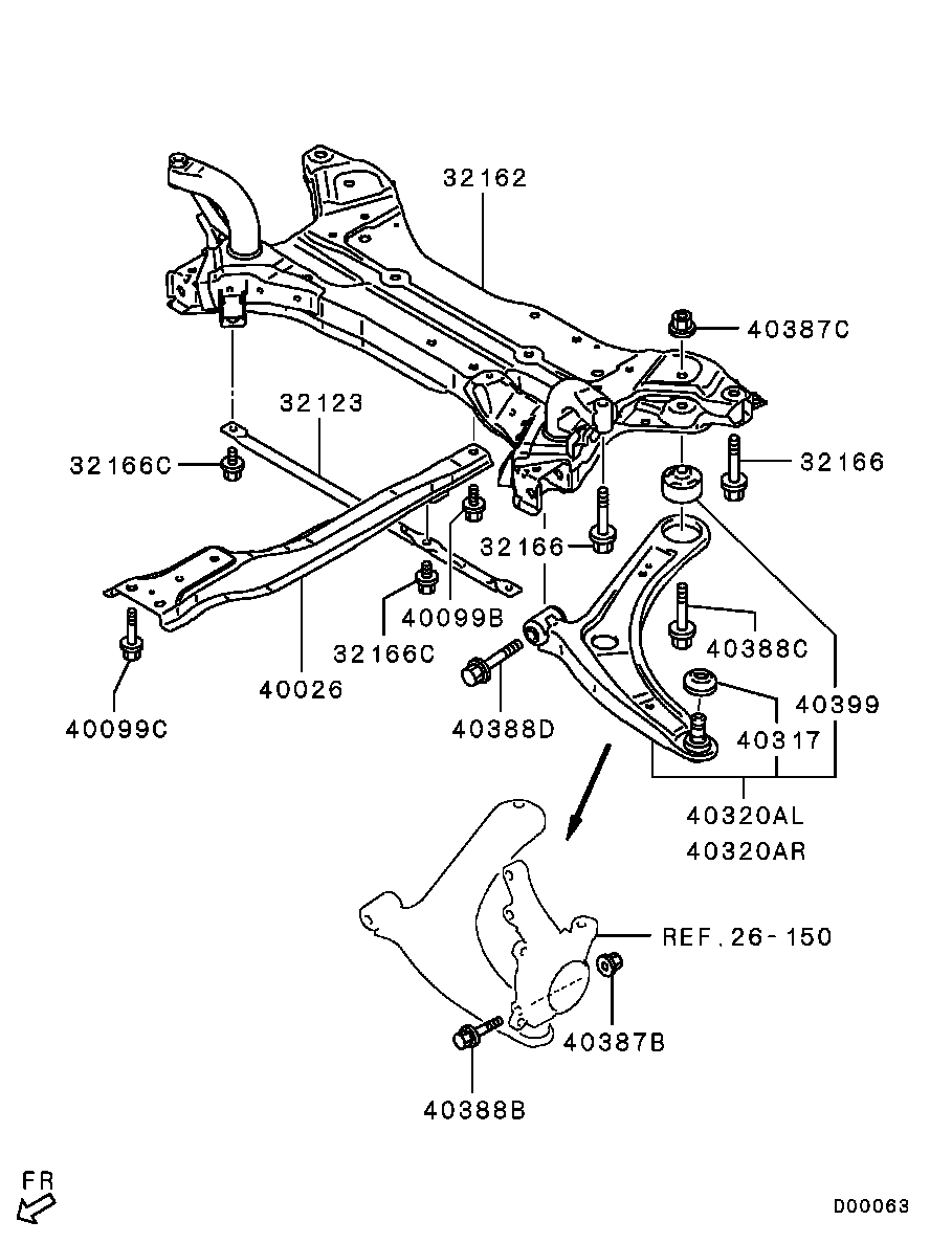 Jeep 4013A009 - Kronšteins, Sviras bukse ps1.lv