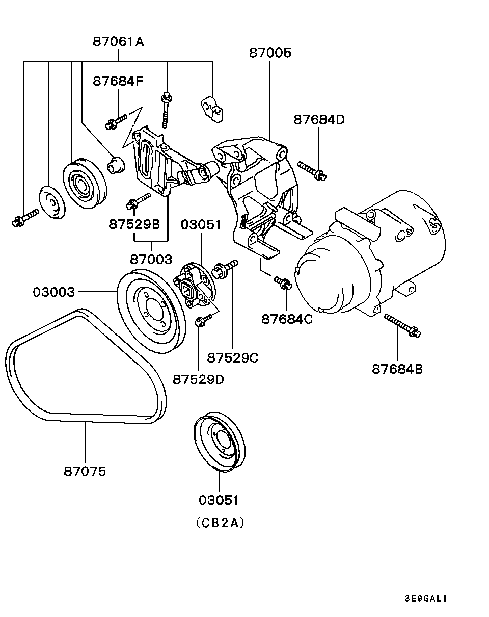 Plymouth MB33 2253 - BELT, AIR CONDITIONING ps1.lv