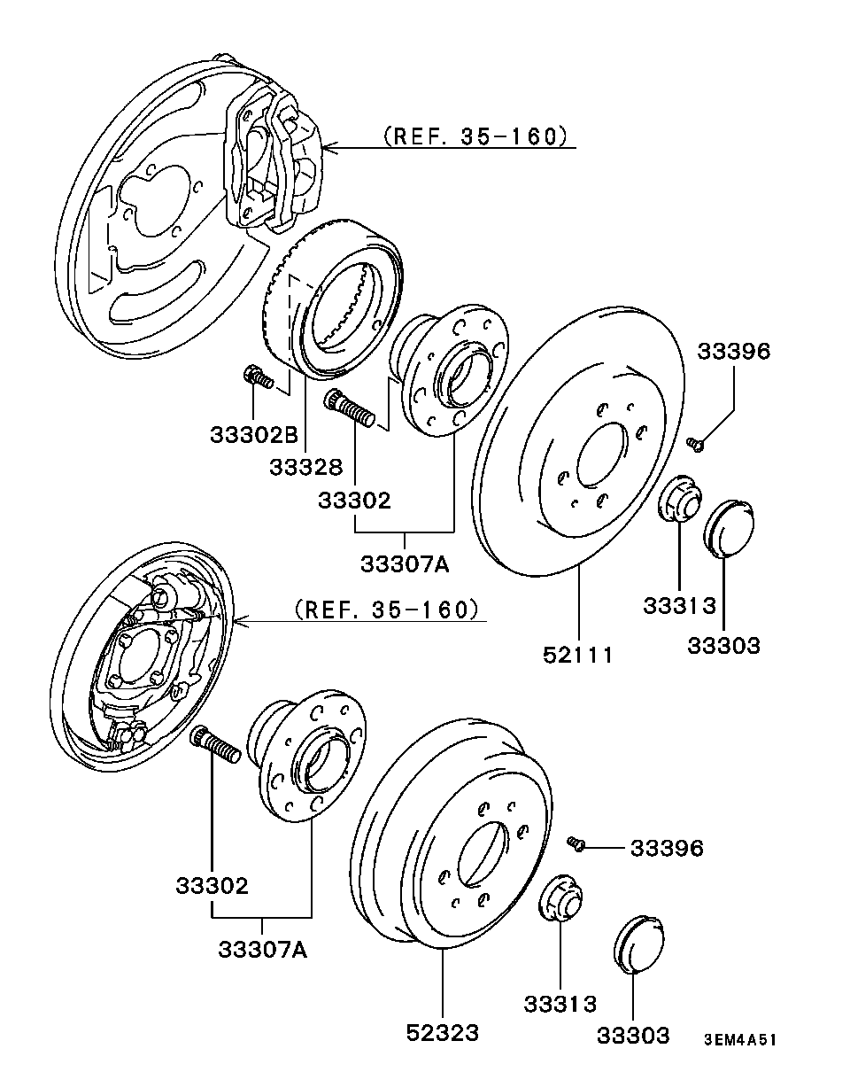 Mitsubishi MB84 4919 - Riteņa rumbas gultņa komplekts ps1.lv