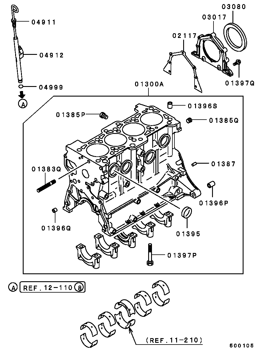 Mitsubishi MD016549 - Vārpstas blīvgredzens, Kloķvārpsta ps1.lv