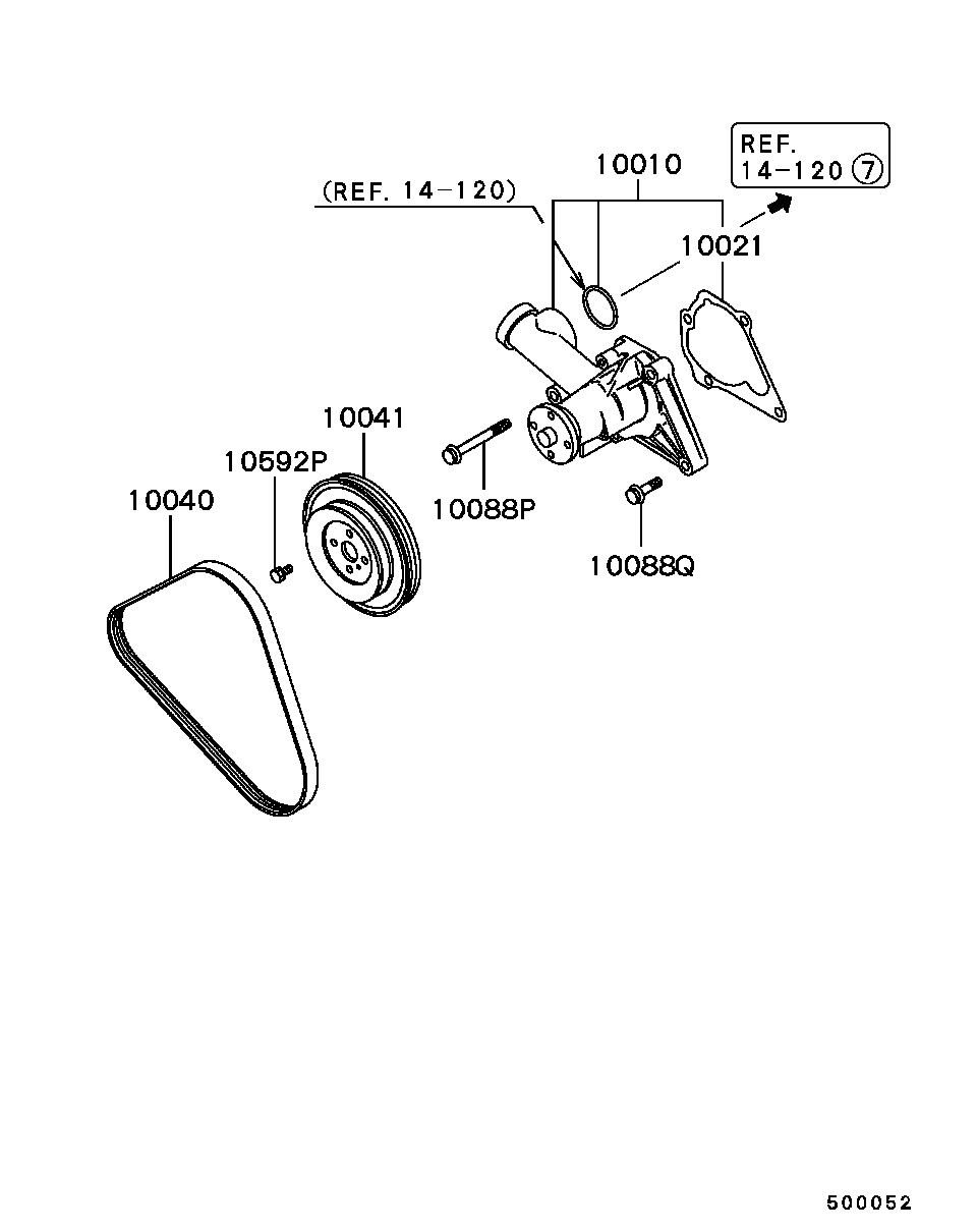 MAZDA MD117356 - Ķīļrievu siksna ps1.lv