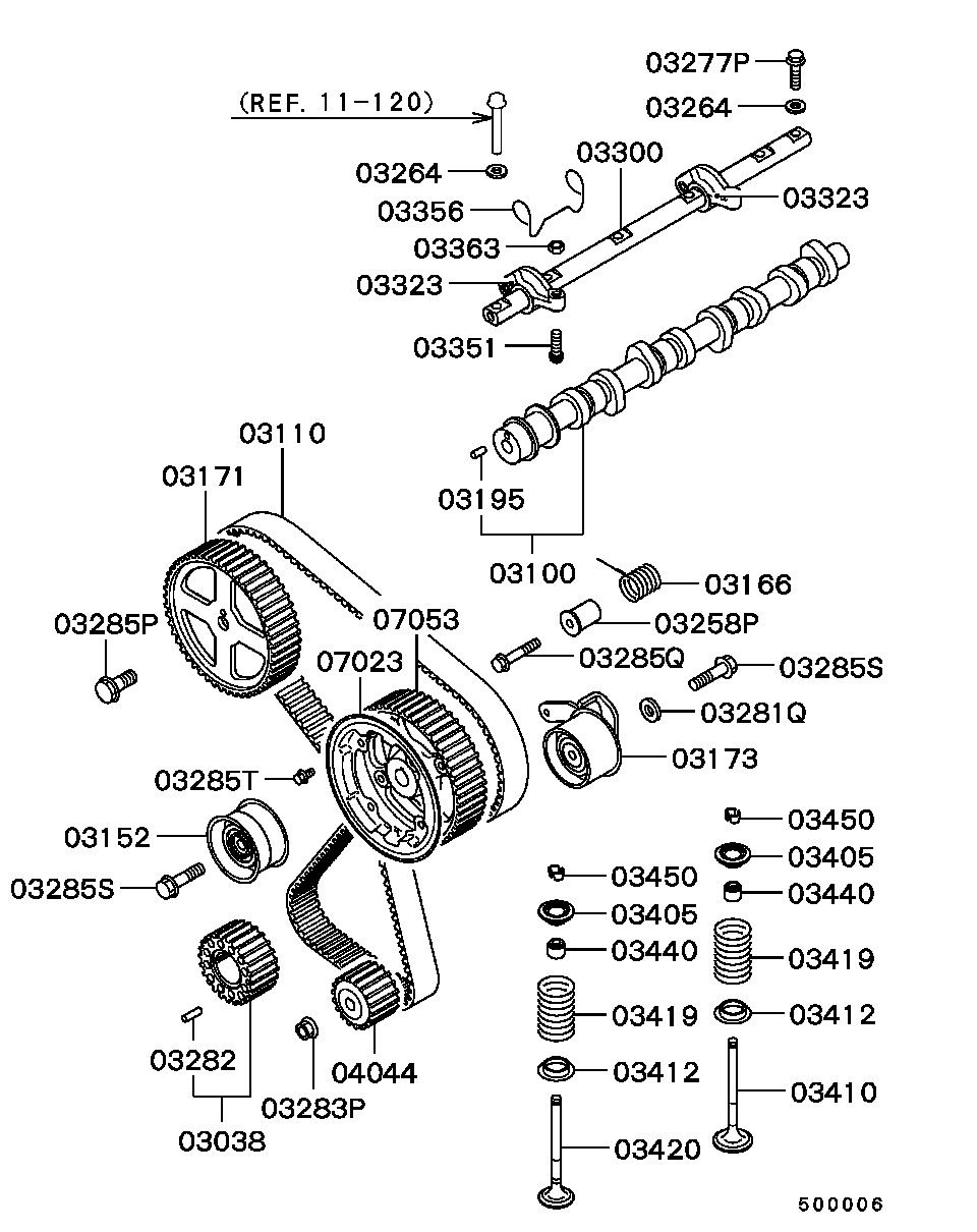 Mitsubishi MD012587 - Parazīt / Vadrullītis, Zobsiksna ps1.lv