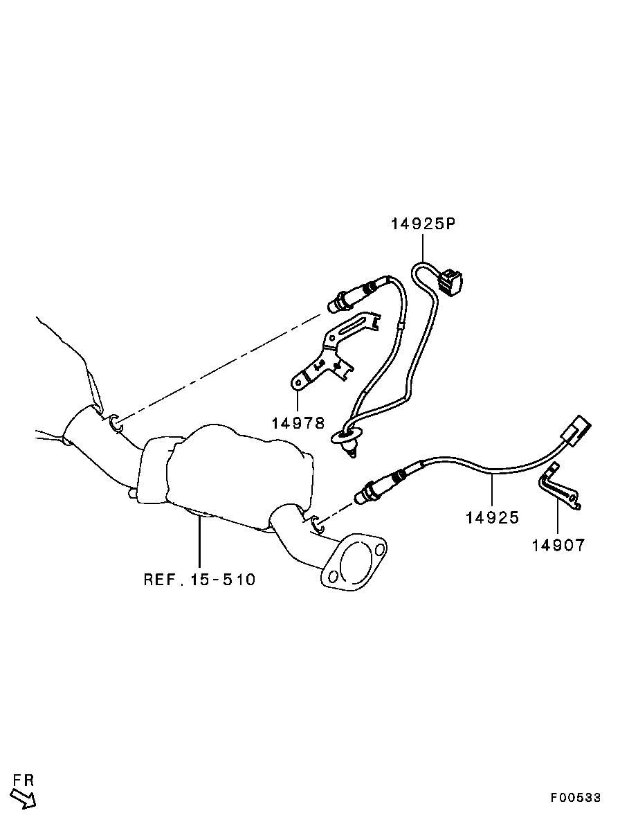 Mitsubishi 1588A233 - Lambda zonde ps1.lv