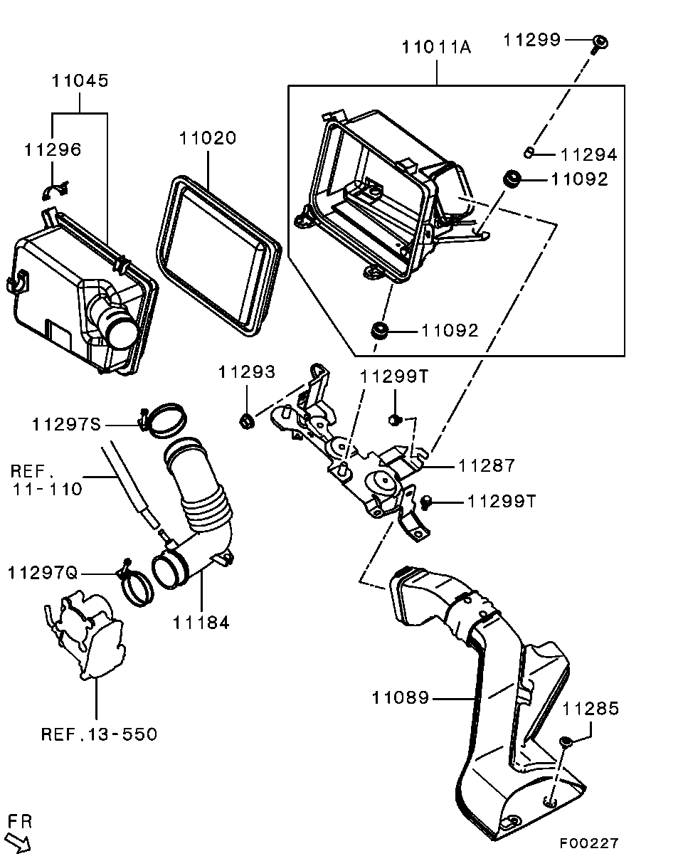 Mitsubishi MR 968274 - Gaisa filtrs ps1.lv