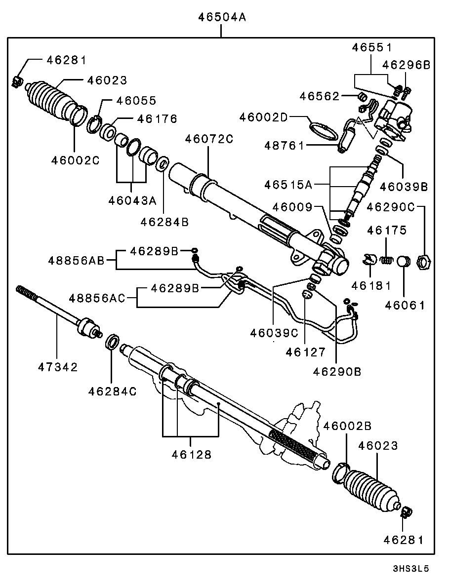 Mitsubishi MB949343 - Aksiālais šarnīrs, Stūres šķērsstiepnis ps1.lv