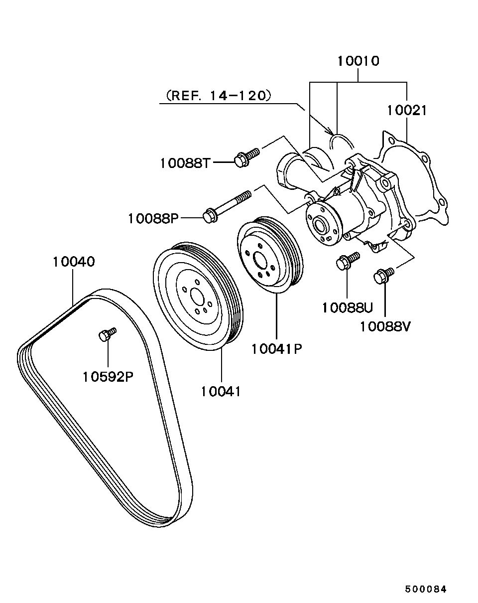 Hyundai MD132479 - Ķīļrievu siksna ps1.lv